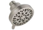 Peerless 76438BN Shower Head, 1.5 gpm, 1/2 in Connection, 4-Spray Function, Plastic, Brushed Nickel, 2-7/8 in L