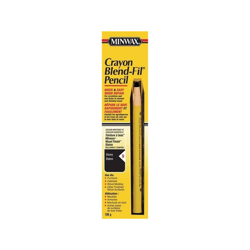 Minwax Blend-Fil CM1100966 Wood Filler Pencil, Ebony Ebony