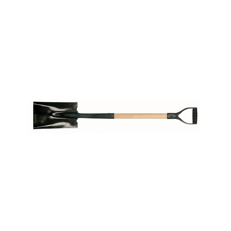 Garant 80414 Garden Spade Shovel, 6-1/2 in W Blade, Steel Blade, Wood Handle, D-Grip Handle, 25-5/8 in L Handle 12 In