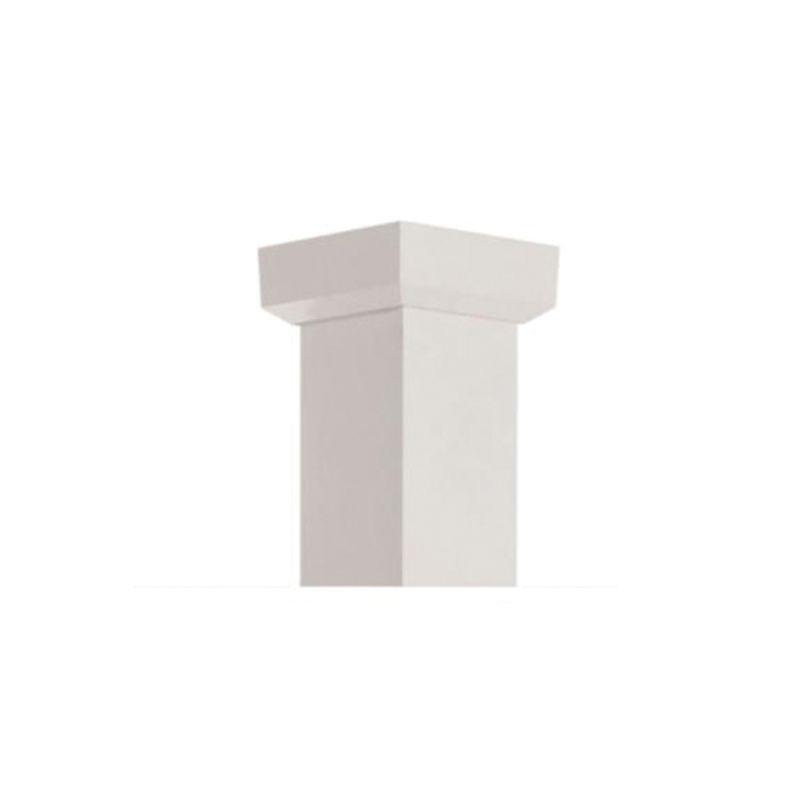 AFCO Empire Series 600EC0708K Tradition Column Kit, 8 ft H, Square, Aluminum, White White