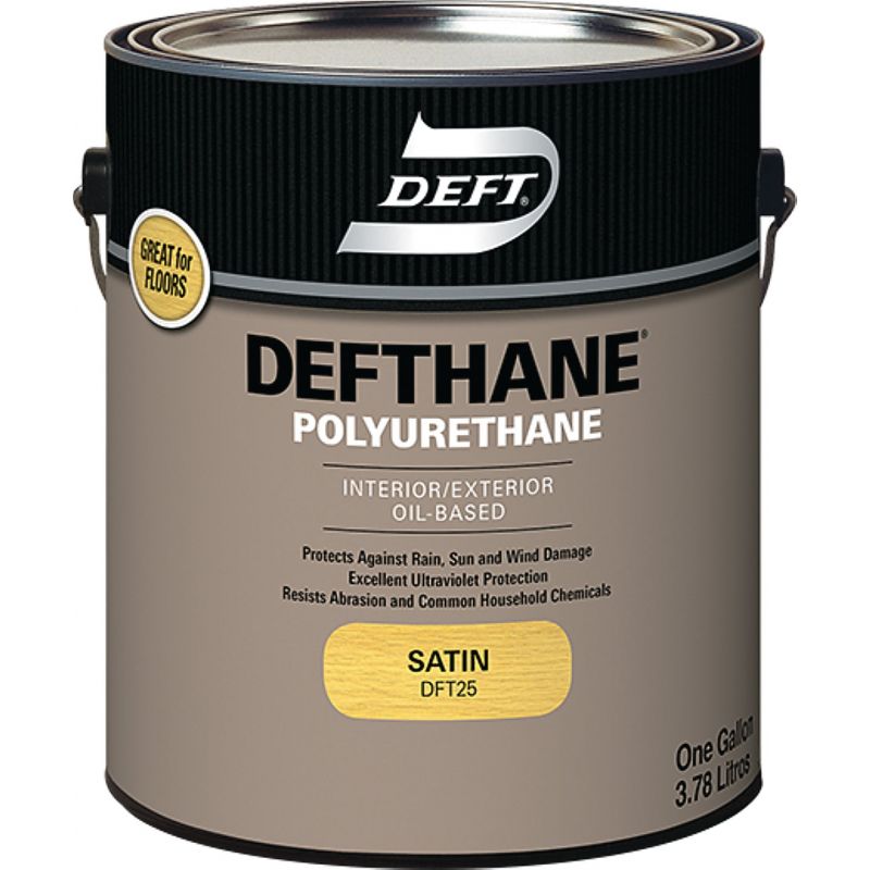 Deft Defthane Interior/Exterior Polyurethane Finish Clear, 1 Gal. (Pack of 4)