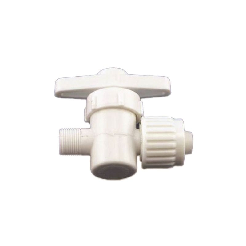 Flair-It 16892 Stop Valve, 1/2 x 3/8 in Connection, PEX x Male Compression, Plastic Body