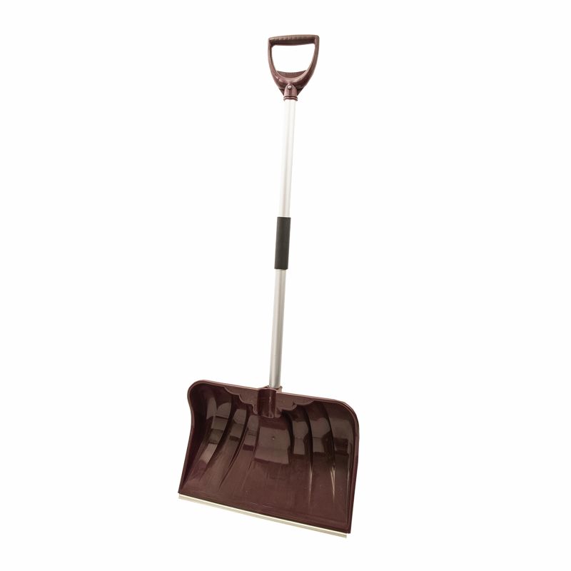 Rugg 36PLW-S Snow Shovel and Pusher, 20 in W Blade, Polyethylene Blade, Aluminum Handle, D-Shaped Handle, 38 in L Handle Admiral Blue, 13-1/2 In
