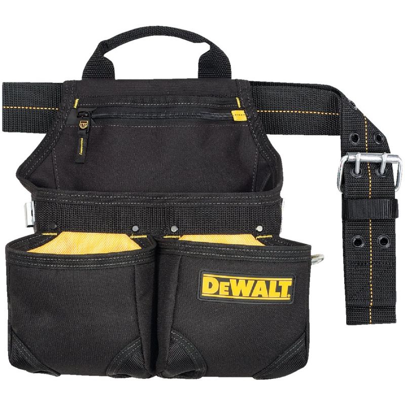 DeWalt 6-Pocket Framer&#039;s Nail &amp; Tool Bag Black/Yellow