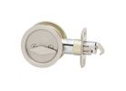 Weiser Round Pocket Door Lock Series 9WR10310-003 Privacy, Universal Hand, Satin Nickel, 2-3/8 in Backset