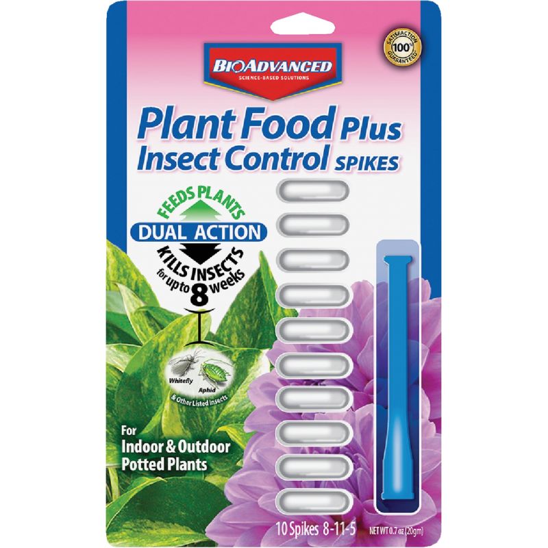 BioAdvanced Dual Action Insect Control Plus Fertilizer Spike