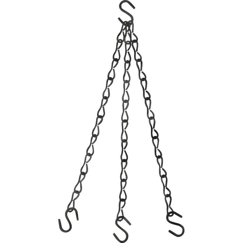 National V2663 Hanging Plant Extension Chain Black