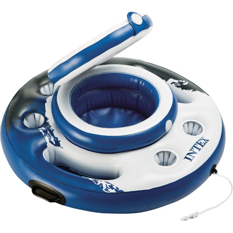 Intex Mega Chill Inflatable Pool Cooler Blue &amp; White, Floating Cooler