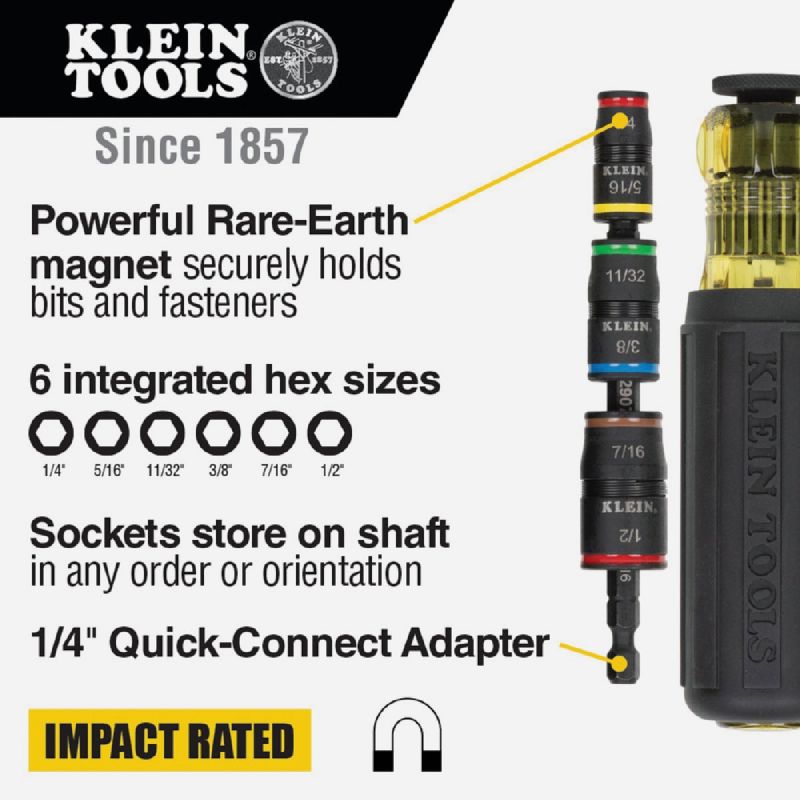 Klein 7-in-1 Impact Rated Multi-Nut Driver