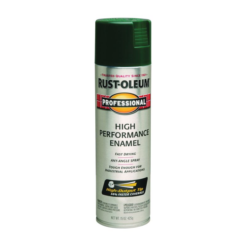 Rust-Oleum 7538838 Enamel Spray Paint, Gloss, Hunter Green, 15 oz, Can Hunter Green