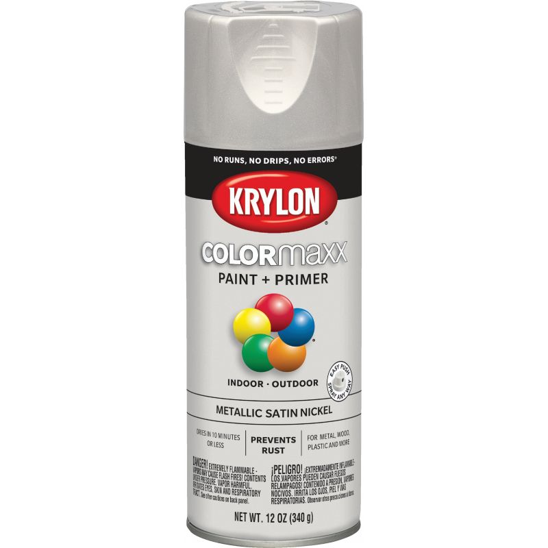 Buy Krylon ColorMaxx Spray Paint 11 Oz., Nickel
