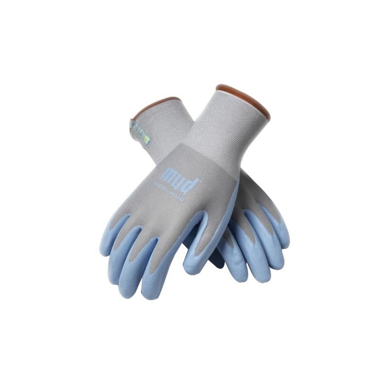 Mud Cool Mud Series 022GB-S Coated Gloves, Unisex, S, Foam Nitrile Coating, Glacier Blue S, Glacier Blue