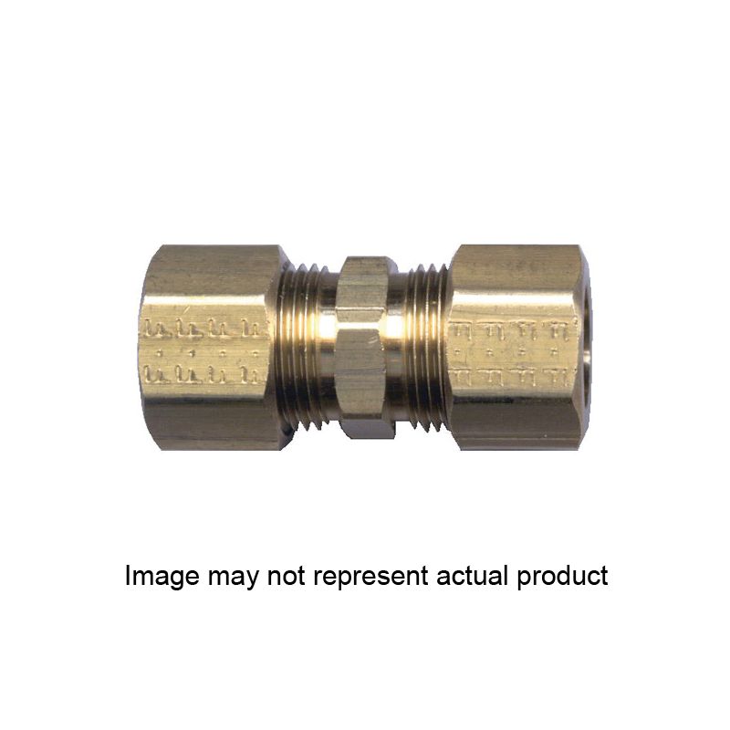 Fairview 62R86P Reducing Pipe Union Coupling, 1/2 X 3/8 in, Compression, Brass, 200 psi Pressure