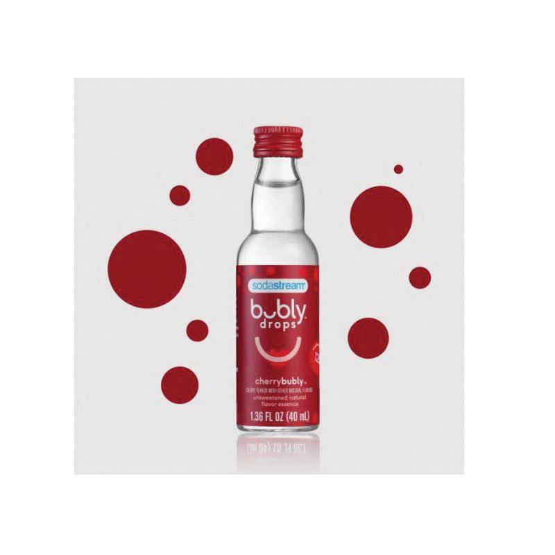 Sodastream 1025225010 Soft Drink, Cherry Flavor, 40 mL Bottle