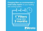 Filtrete 9805-4 Air Filter, 20 in L, 14 in W, 11 MERV, 1000 MPR, Polypropylene Frame