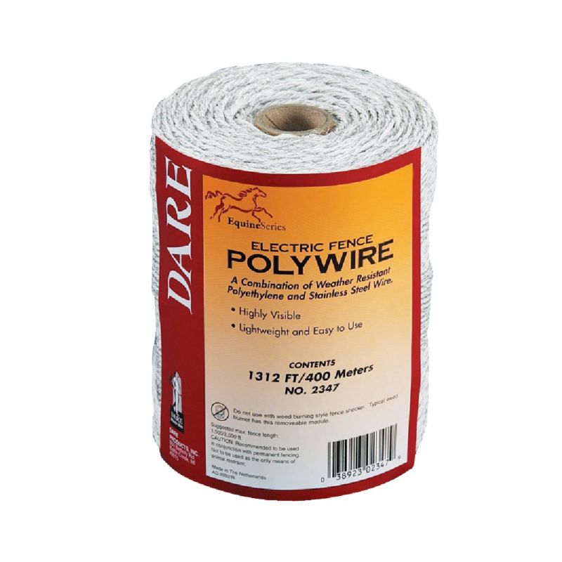 Dare Electric Fence Poly Wire White