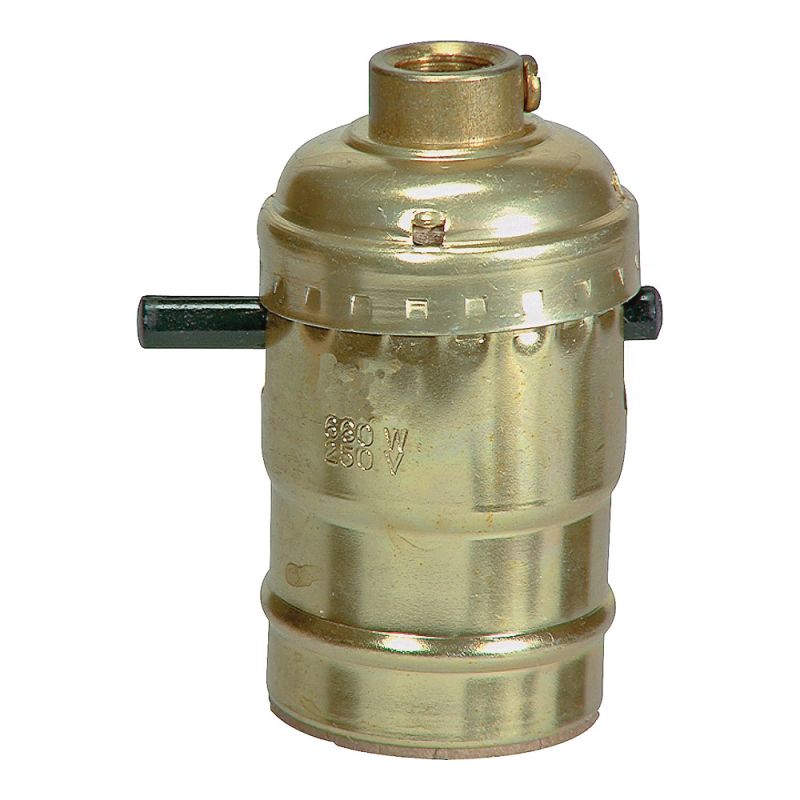 Eaton Wiring Devices BP940ABD Lamp Holder, 250 V, 660 W, Brass Brass
