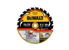 DeWALT ELITE DWAW71424 Circular Saw Blade, 7-1/4 in Dia, 24-Teeth, Tungsten Carbide Cutting Edge