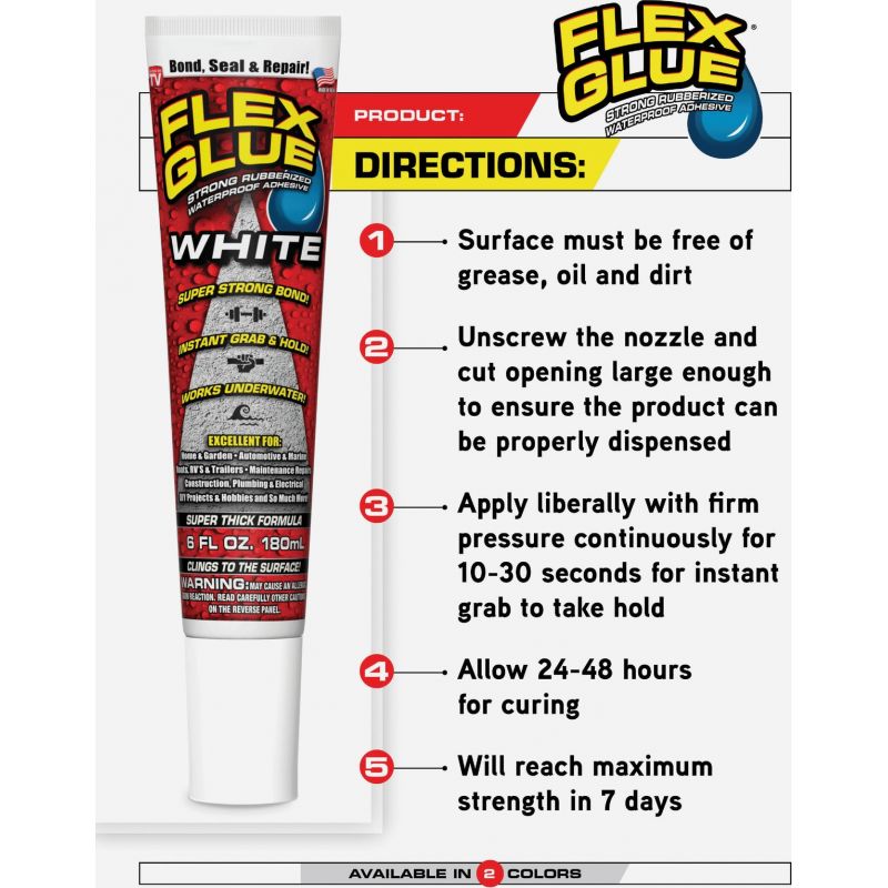 Flex Glue Multi-Purpose Adhesive 4 Oz., Clear (Pack of 6)