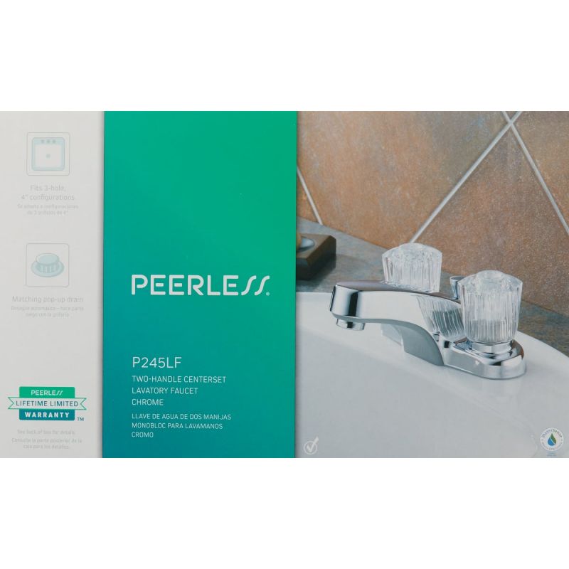 Peerless Core 2-Handle 4 In. Centerset Bathroom Faucet with Pop-Up Transitional