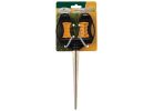 Landscapers Select GM-203 Hose Guide, 10-5/8 in OAL, Plastic Guide, Metal Spike, Black/Yellow Black/Yellow