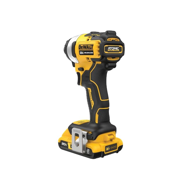 DeWALT ATOMIC DCF809D1 Cordless Compact Impact Driver Kit, Battery Included, 20 V, 2 Ah, 1/4 in Drive, 3200 ipm