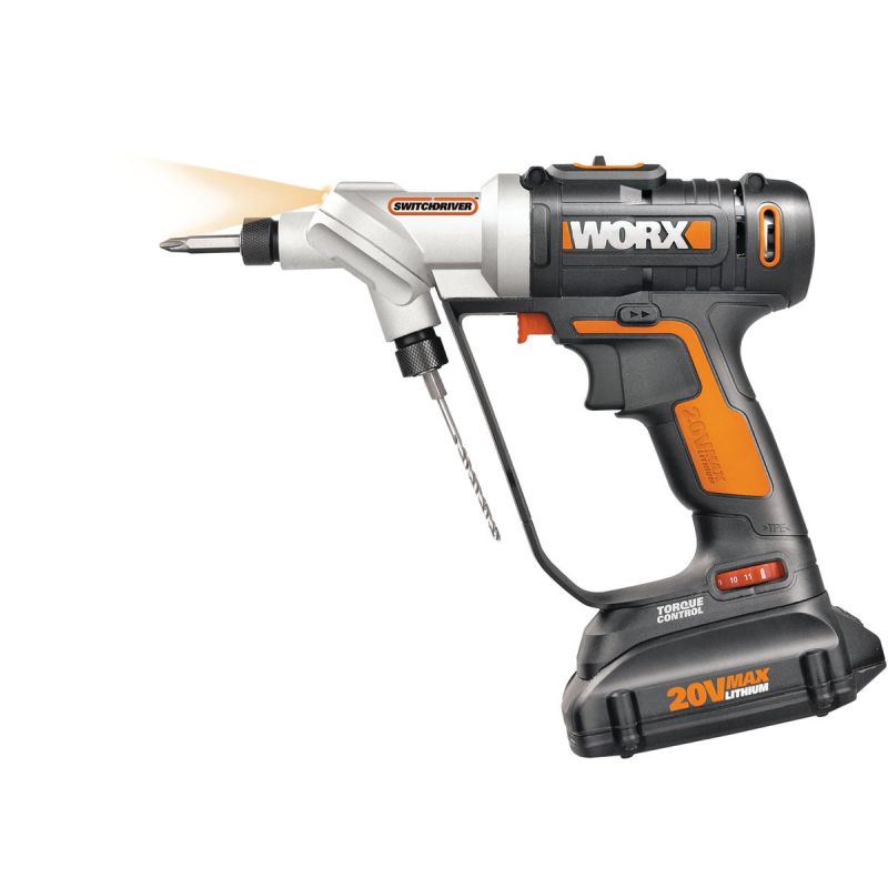 WORX 20V Switchdriver Lithium-Ion Cordless Drill/Driver Kit
