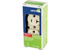 Leviton Heavy-Duty Duplex Outlet Ivory, 20A