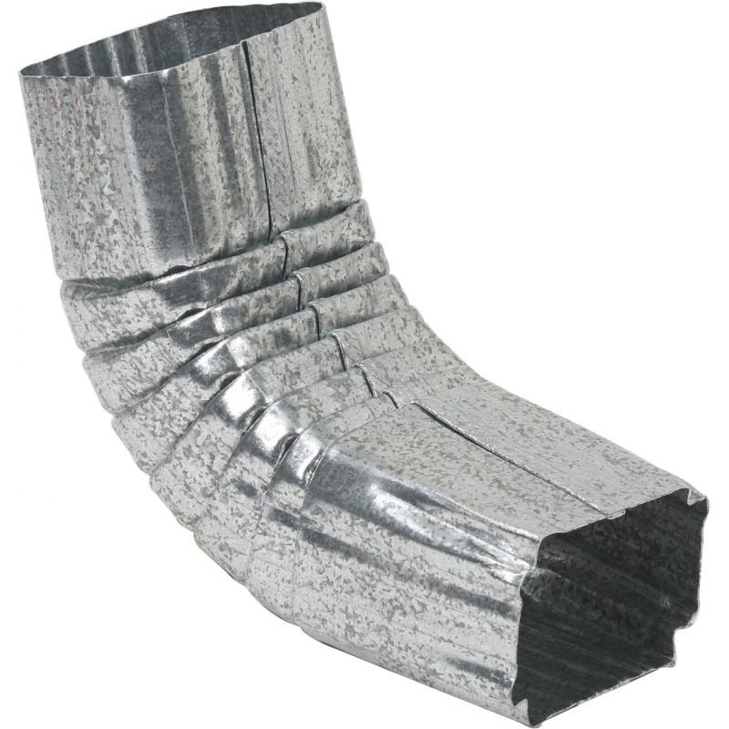 Amerimax Galvanized Front Downspout Elbow Galvanized