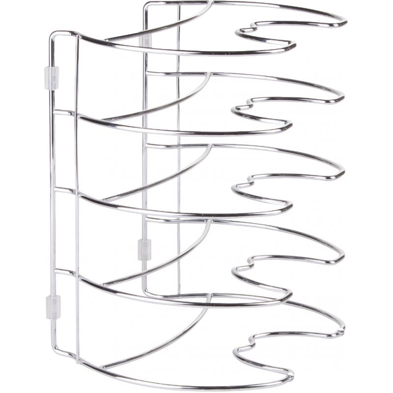iDesign Classico Skillet Organizer Cabinet Rack Silver