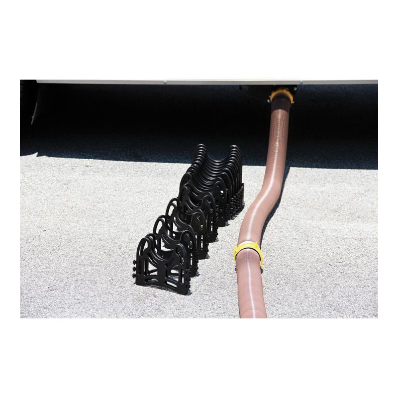 Camco Sidewinder 43031 Sewer Hose Support, Plastic, Black Black