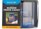 Mr. Bar-B-Q Razor Burger Press Caddy Blue