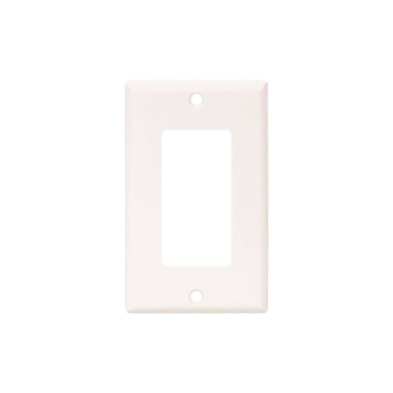 Eaton 2151W-BOX Wallplate, 4-1/2 in L, 2-3/4 in W, 1-Gang, Thermoset, White, High-Gloss White