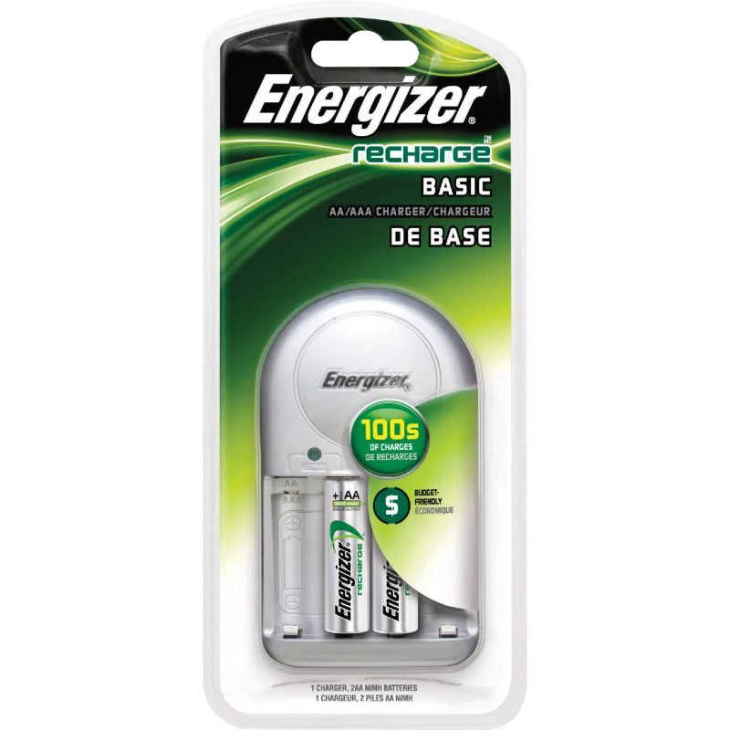 Energizer Recharge Value Charger for NiMH Rechargeable AA and