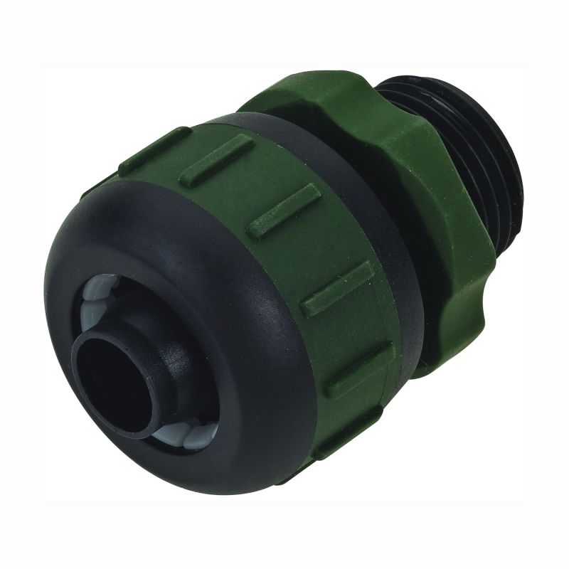 Landscapers Select GC637 Hose Coupling, 5/8 to 3/4 in, Male, Plastic, Yellow and Black Yellow And Black