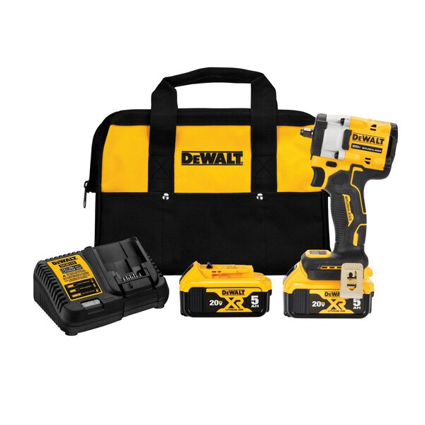 Buy DeWALT DCF900P2 Impact Wrench with Hog Ring Anvil, Battery Included, 20  V, Ah, 1/2 in Drive, Standard Drive