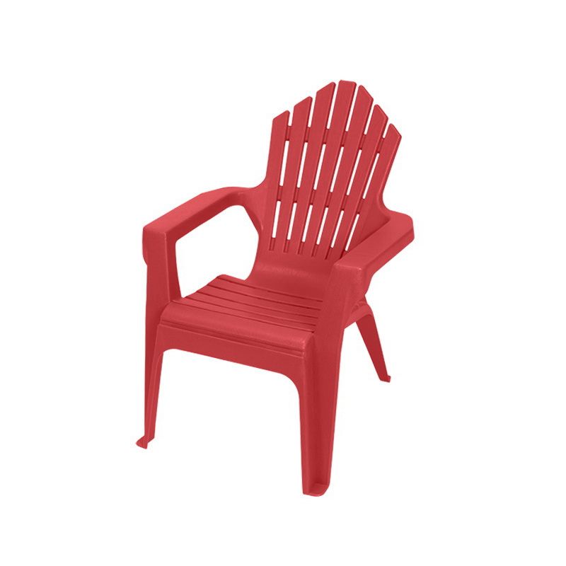 Gracious Living Kiddie Adirondack 11358-20PDQ Adirondack Chair, Resin Seat, Resin Frame, Red Explosion Frame