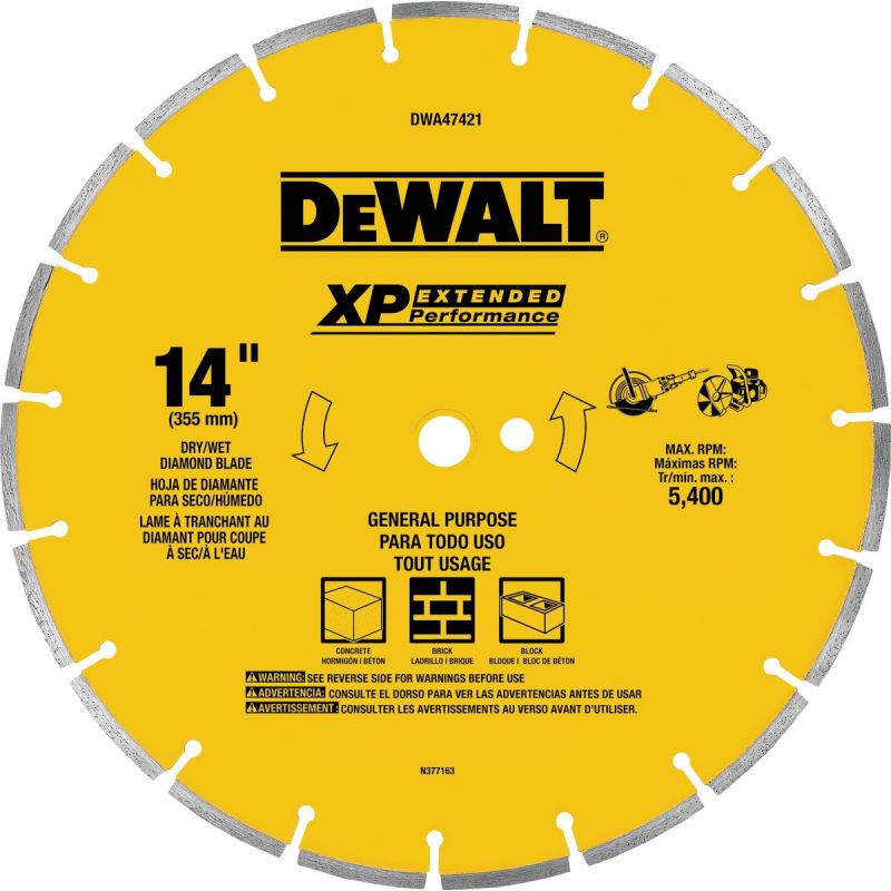 DeWalt XP Segmented Diamond Blade