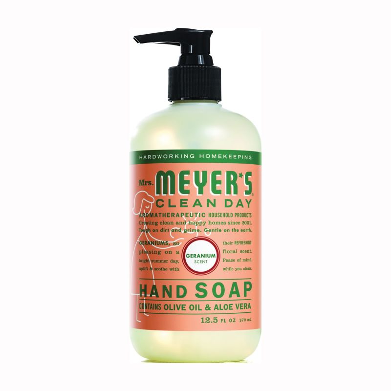 Mrs. Meyer&#039;s 13104 Hand Soap, Liquid, Geranium, 12.5 oz Bottle