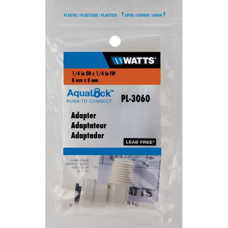 Watts Aqualock Push-to-Connect FNPT Plastic Adapter