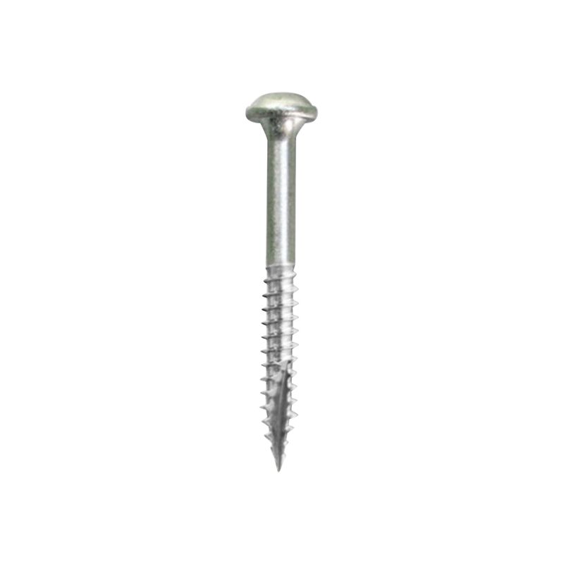 Kreg SML-F125S5-100 Pocket-Hole Screw, #7 Thread, 1-1/4 in L, Fine Thread, Maxi-Loc Head, Square Drive, Sharp Point