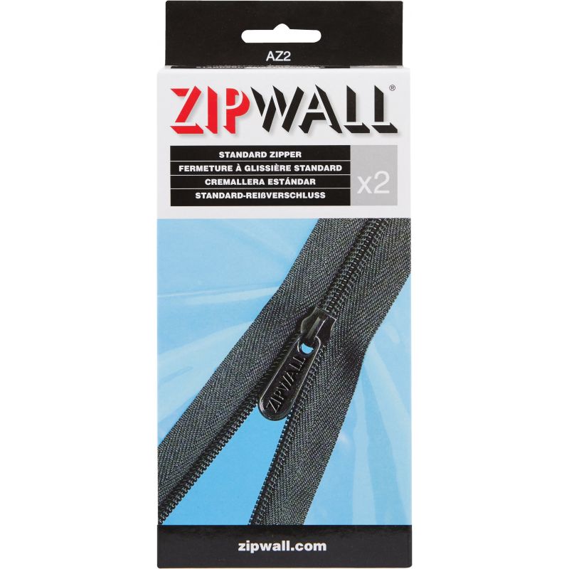 ZipWall Standard Plastic Barrier Zipper 1/2 In. X 7 Ft., Black