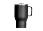 Orca Traveler Series TR24BK Coffee Mug, 24 oz, Whale Tail Flip Lid, Stainless Steel, Black, Insulated 24 Oz, Black