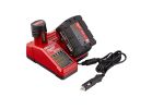 Milwaukee 48-59-1810 Vehicle Charger, 18 V Output, Red Red