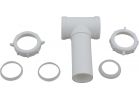 Do it White Plastic Center Outlet Tee And Tailpiece 1-1/2 In.