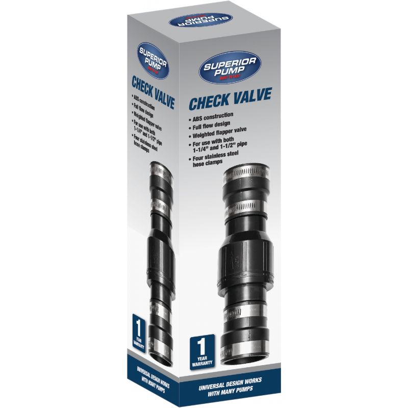Superior Pump Rubber Boot Check Valve 1-1/4 In. And 1-1/2 In.