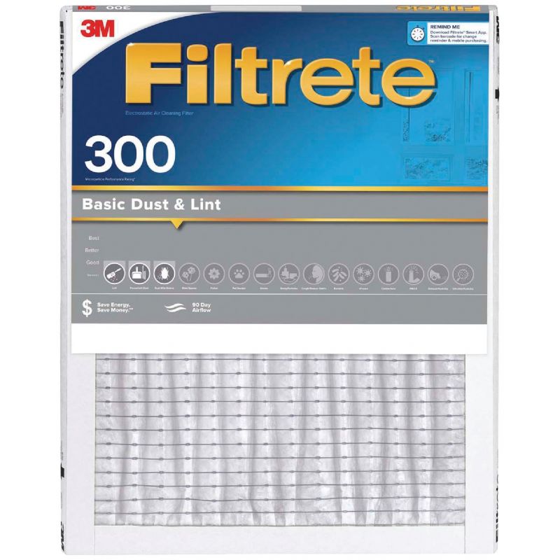 3M Filtrete Dust Reduction Furnace Filter 20 In. X 20 In. X 1 In. (Pack of 4)