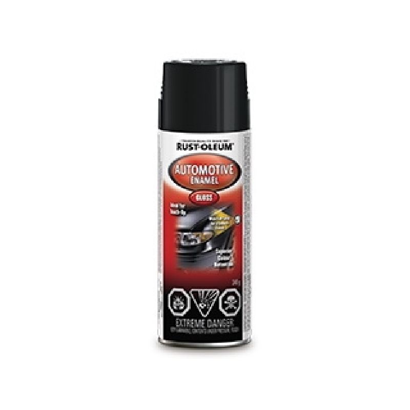 Rust-Oleum Automotive 258409 Automotive Spray Paint, Gloss, Black, 340 g, Can Black