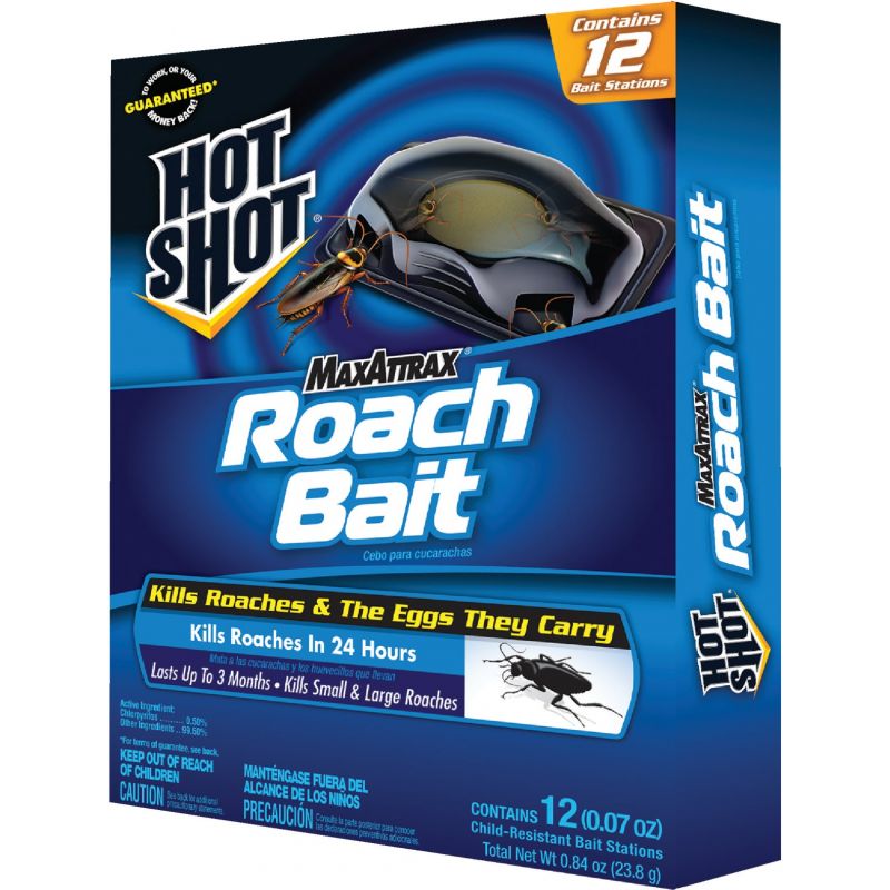Hot Shot Max Attrax Roach Bait Station 0.84 Oz., Bait Station