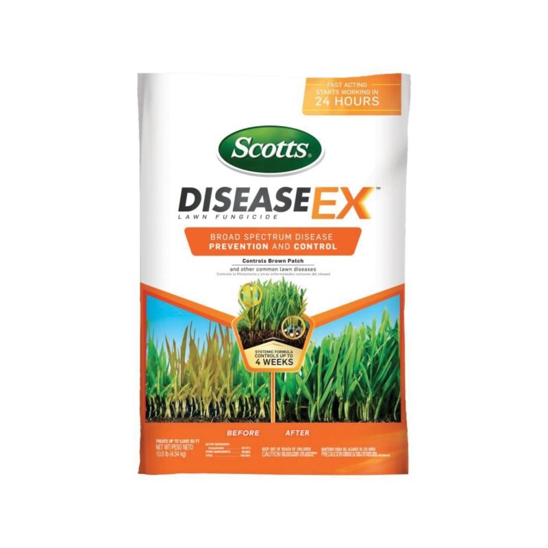 Scotts 37610C DiseaseEx 37610 Lawn Fungicide, Solid, Brown, 10 lb Bag Brown